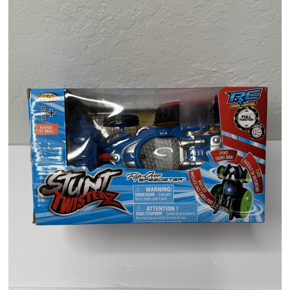 Nitro Stunt Twisterz Radio Control Car RC Spin Wheelie Flip Lights NKOK Toy‎ New